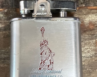 Vintage Nash Superior Cigarette Lighter advertising Liberty Mutual Life Insurance Co
