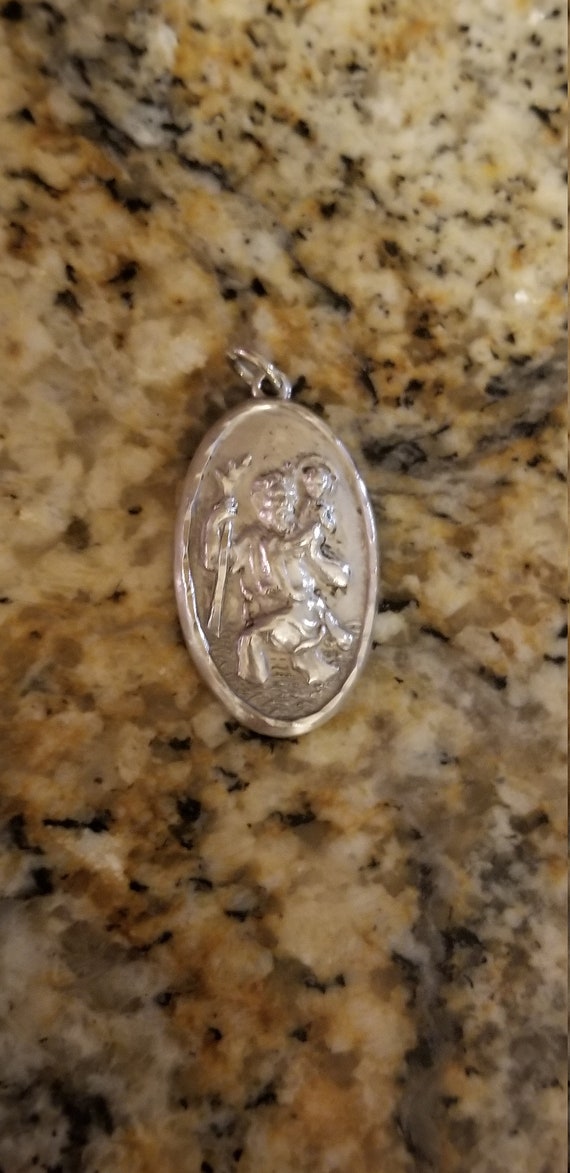Gorgeous Creed Sterling Silver St. Christopher Med