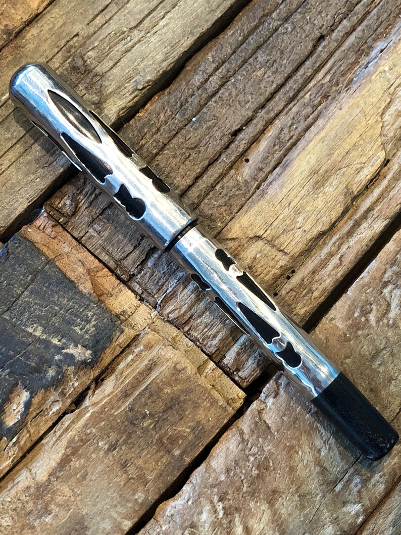 Regal Eye Dropper Fountain Pen With Silver Plated Filigree Etsy