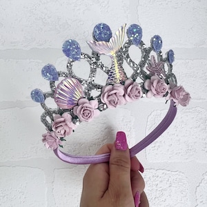 Mermaid tiara, birthday tiara, child’s birthday tiara, mermaid tiara, girls birthday crown, mermaid crown, birthday gifts for girls