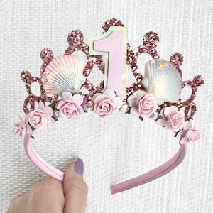 Mermaid Birthday Tiara: Ocean Shell Princess Crown