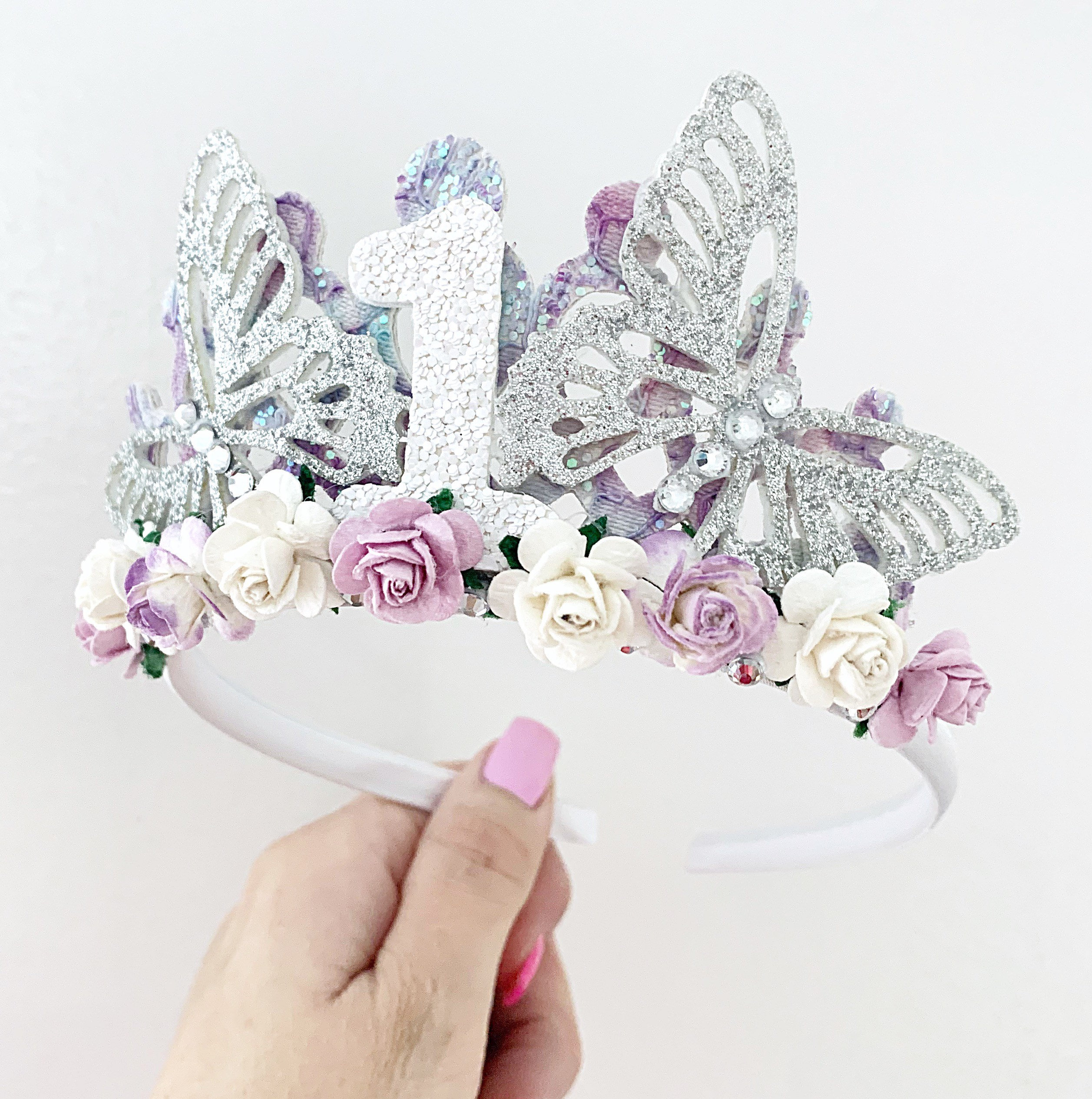 Butterfly birthday party crown tiara butterfly tiara Alice Etsy