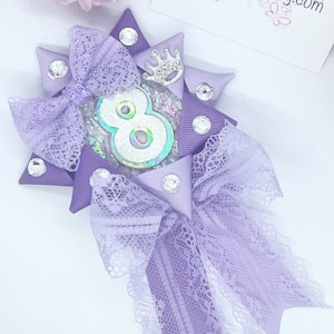 Pastel Rainbow Birthday Rosette: Handmade Party Badge