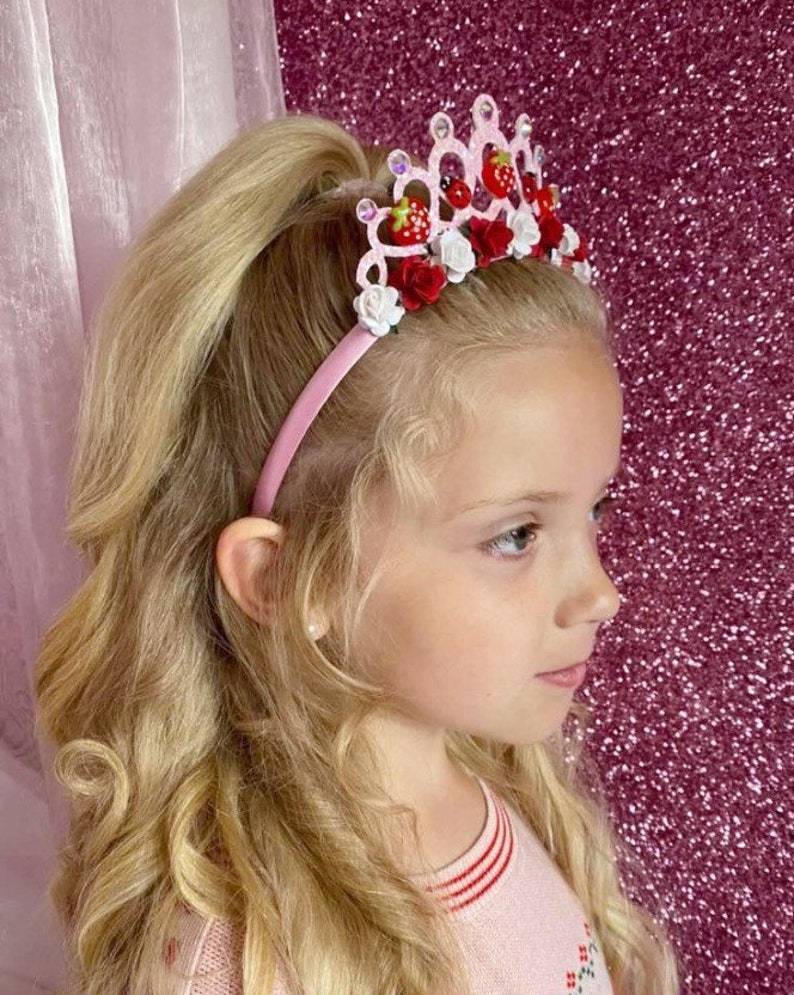 Strawberries and Ladybird Tiara Alice Band Headband Etsy UK
