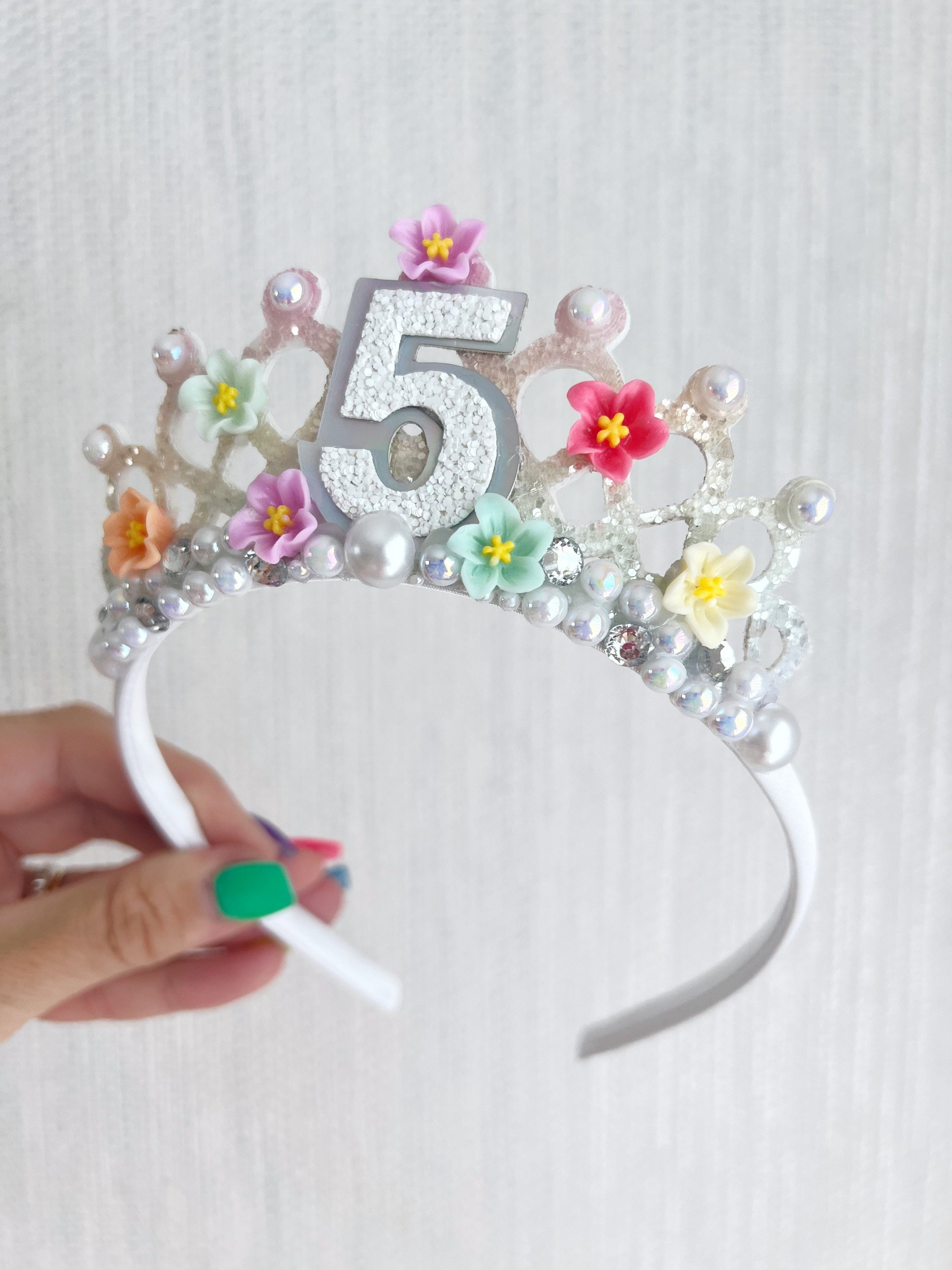 Pastel Rainbow Tiara Crown Tiara Alice Band Headband Party Etsy