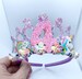 Children’s Birthday tiara, rainbow Princess tiara, rainbow birthday crown, birthday tiara, childs tiara, girls birthday crown 