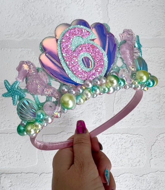 Mermaid Seahorse Birthday Crown Tiara, Mermaid Tiara Alice  display picture 3