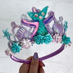 Mermaid tiara, mermaid crown, child’s birthday tiara, mermaid tiara, girls birthday crown, mermaid crown, birthday gifts for girls