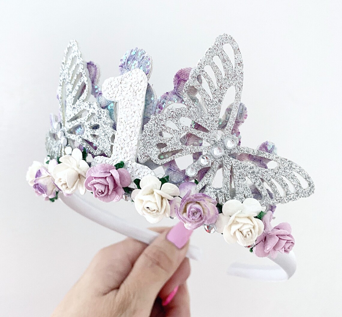 Butterfly birthday party crown tiara butterfly tiara Alice Etsy