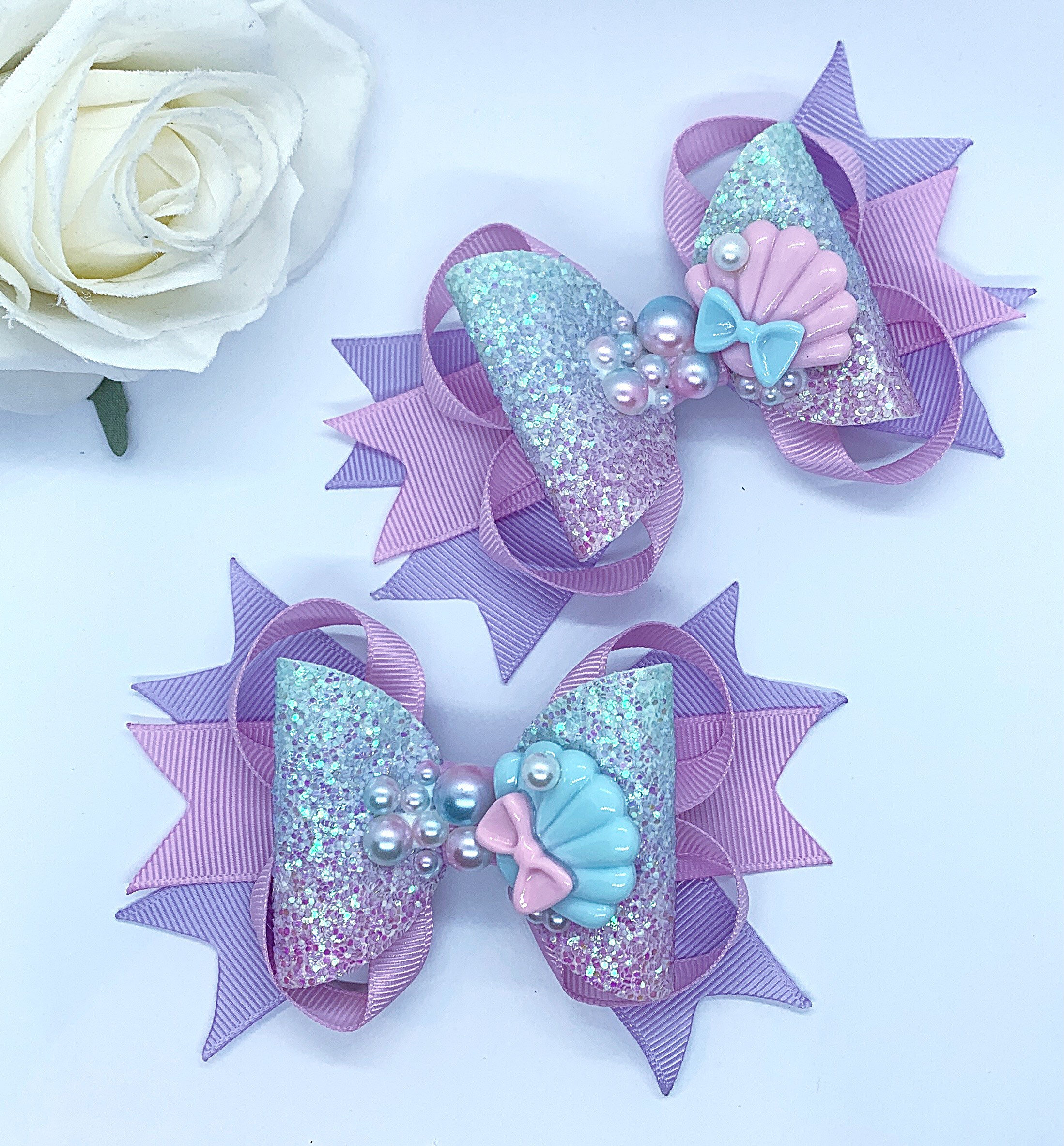 Apolina Hair Bow Lilacリボンヘアアクセサリー Apolina Hair Bow