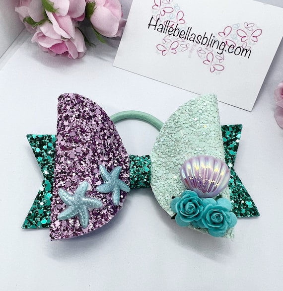 barrette à cheveux nœud princesse sirène pince à cheveux - Morocco