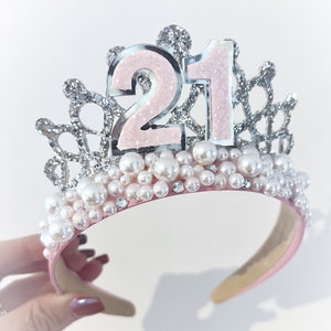 Ladies adults Birthday tiara, birthday crown, Alice band headband tiara, party props, girl gifts, lady gifts