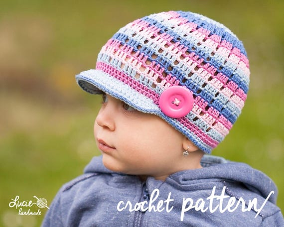 Crochet Hat PATTERN Summer Hat Crochet Pattern, Spring Hat