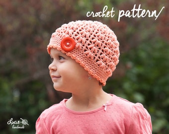 Crochet Hat PATTERN No.76 - Spring Hat Crochet Pattern, Autumn Hat