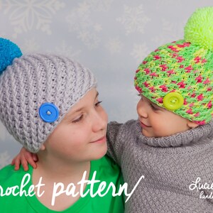 CrochetHat  PATTERN No.43 - Twisted Winter Hat Crochet Pattern