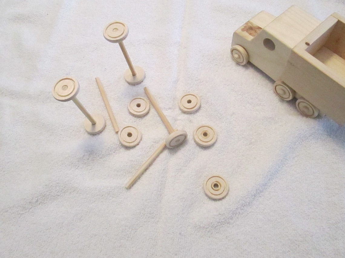 Wheels and axles for wooden toys Etsy