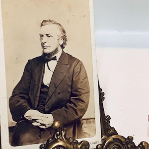 Rare Carte Visite from W.& D. Downey of John Mawson (1815 - 1867) Chemist, Druggist and Photography Pioneer of Newcastle, England