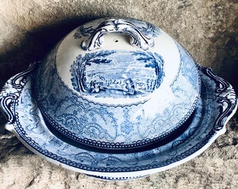 SPODE ブルールームコレクション カラマニアン プレート