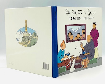 ¡Perfecto! ¡Como nuevo! TINTIN 1994 DIARY / TINTIN Memorabilia / Tintin Journal / Regalo para Tintin Lover / Adventures of Tintin 1994 Planner