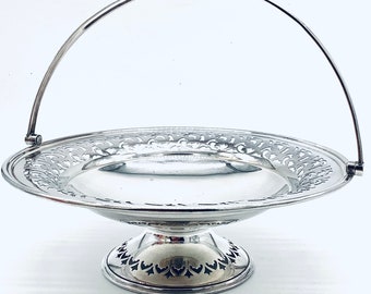 Antique MAPPIN & WEBB SILVER Fruit Basket Prince's Plate / English
