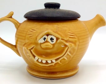 UGLY (BEAUTIFUL!!) TEAPOT Hand-made in England, Quirky Teapot, Novelty Teapot, Weird Teapot, Creepy Tableware, Eccentric Ceramic Pourer