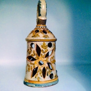 Huge! MEDITERRANEAN CANDLE-HOLDER / Patio Candle-holder / Gina Signed Hanging Lantern / Garden Candlelight / Old Rustic Floor Candle Stand