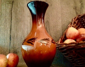 Perfect! MID-CENTURY ENGLISH Stunning Elegant Autumnal Vase // Gorgeous Warm-Toned Vase Made in England // Vintage English Flower Holder