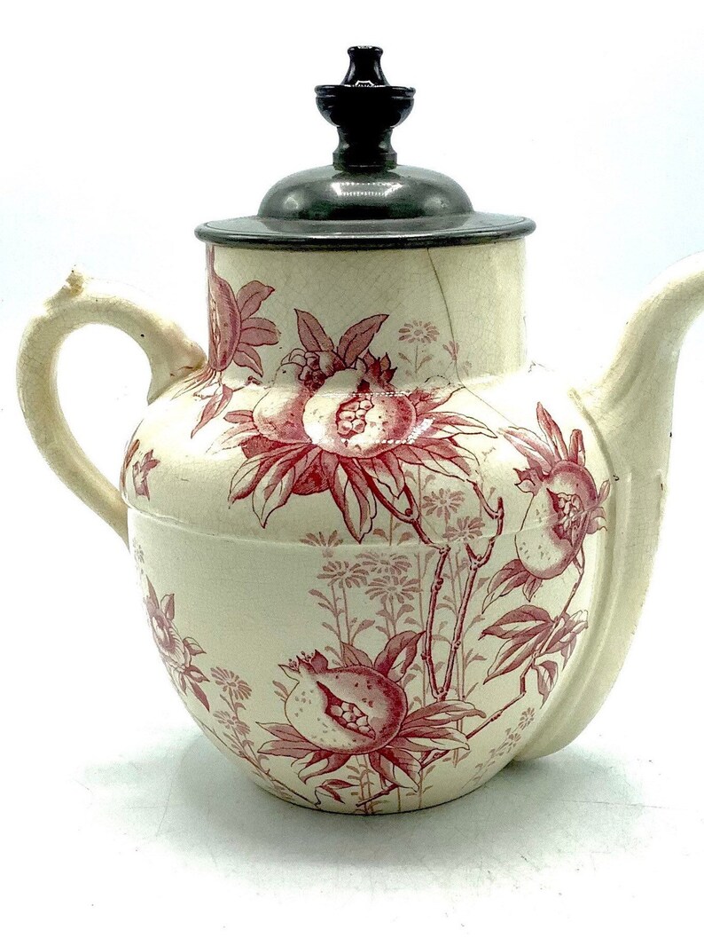 Antique Doulton Patented SELFPOURING TEAPOT pomegranate/ Etsy UK