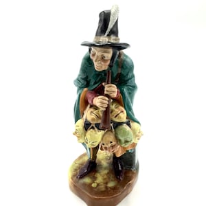 Perfect Condition! Royal Doulton THE MASK SELLER Figurine (Regd. Number HN2103) / Amusing & Striking English Royal Doulton Collectible