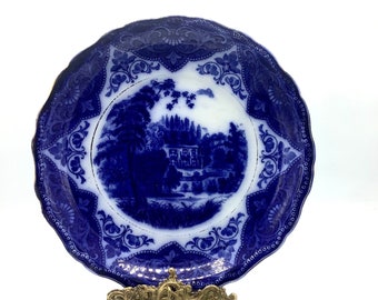 1893-1908 Burslem England, F. & Sons, Flow Blue, 