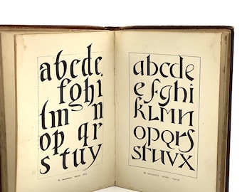 First Edition (1898) “ALPHABETS OLD & NEW” by Lewis F.Day Featuring Ancient Lettering (Fonts) / Perfect Gift for Designers and Calligraphers