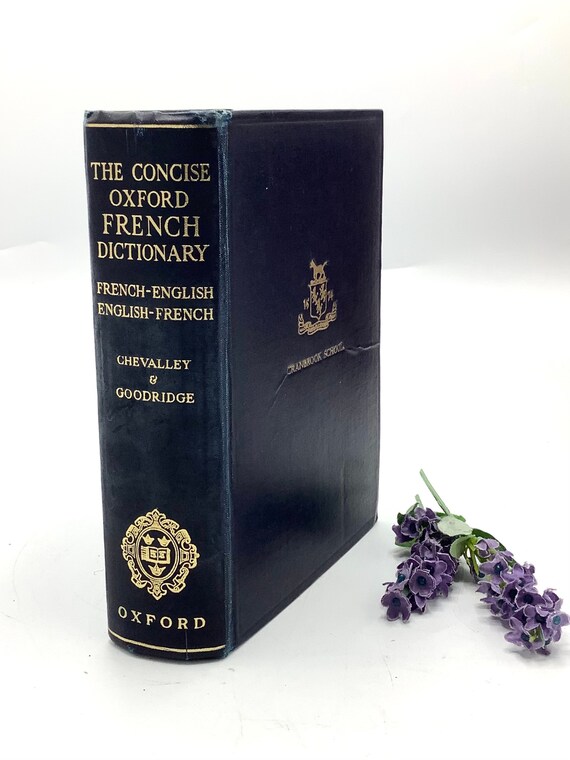 1940 Edition of the OXFORD FRENCH DICTIONARY Compiled by - Etsy