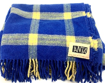 Magnífico y no utilizado tejido a mano MADE IN SCOTLAND Manta 125cm x 150cm / Fina alfombra de tartán escocés / Muebles vintage de lana acogedoresTiro
