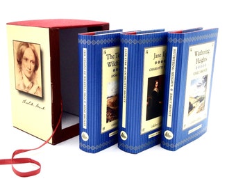 Boxed Set of 3 BRONTË SISTERS' NOVELS Including Wuthering Heights, Jane Eyre & The Tenant of Wildfell Hall / Perfect Gift for Brontë Lover