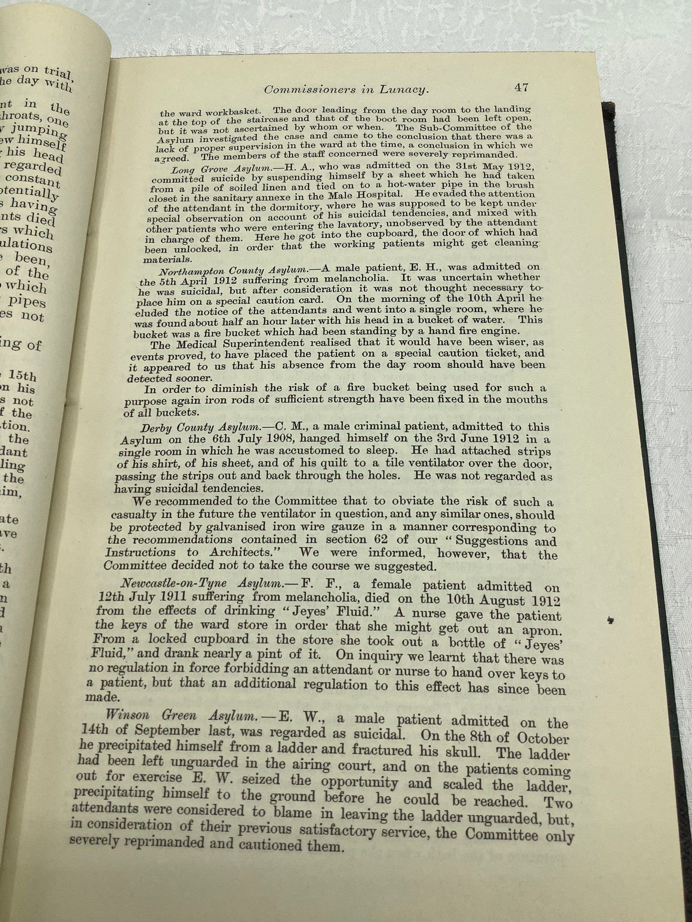 Creepy LUNACY COMMISSIONERS REPORT 1913 / Perfect Gift for | Etsy