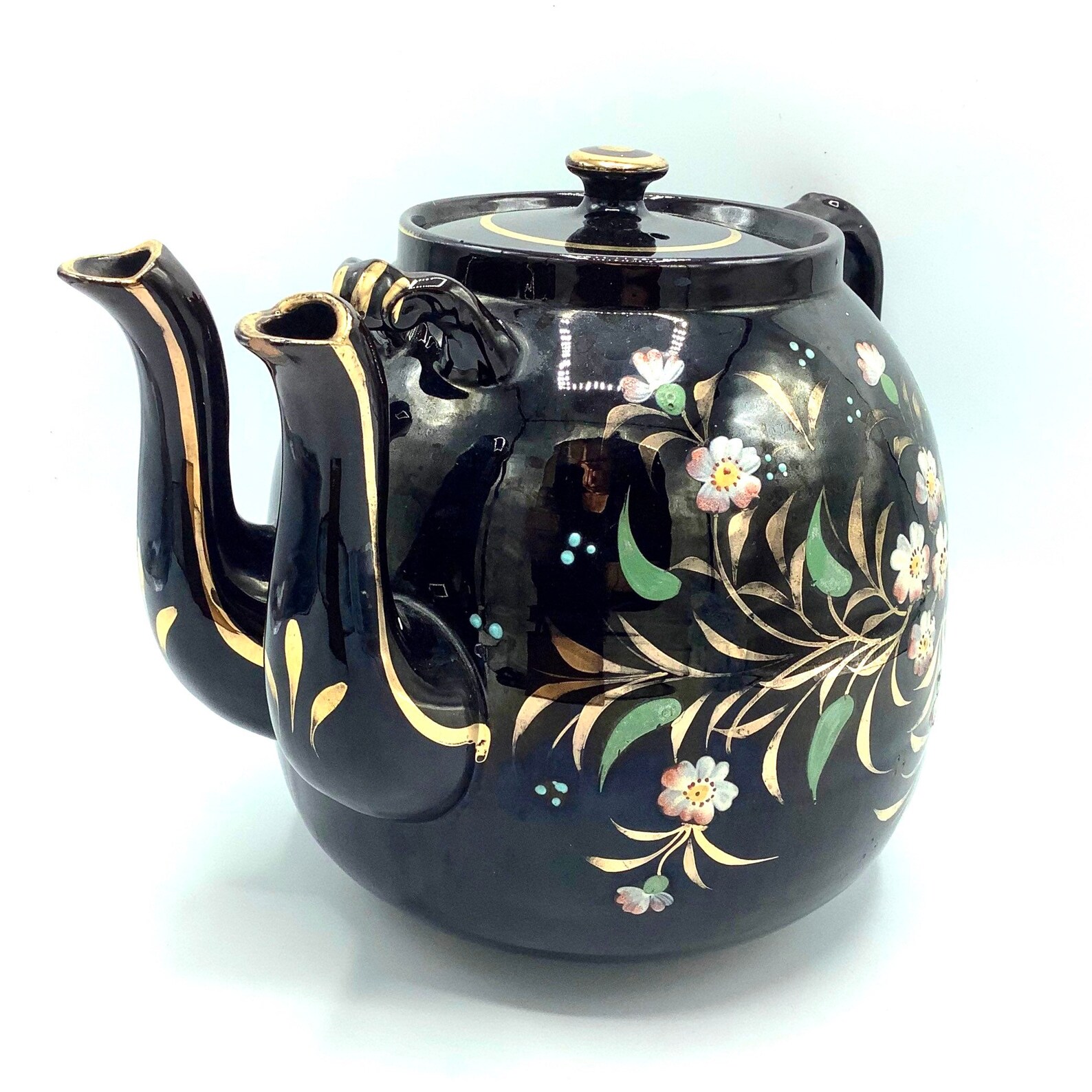 Huge 9 Pint DOUBLE SPOUT TEAPOT / Quirky Kitchenalia / Etsy UK