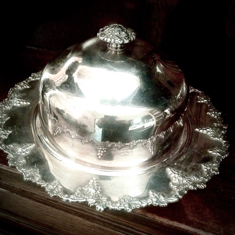 Superb Large English SILVER MUFFIN DISH Victorian Etsy