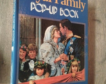 Fabelhafte ROYAL FAMILY POP-Up Buch, ideales Geschenk für Sammler der britischen Royalty Memorabilia, bewegende Figurbuch des Hauses der Königin