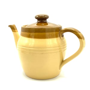 Grande T.G. GREEN EARTHENWARE TEAPOT realizzato in Church Gresley England / Rustic Country Cottage Kitchenalia / Farmhouse Breakfast Tableware