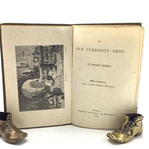 The OLD CURIOSITY SHOP by Charles Dickens, Published During his Lifetime (dated 1856) / Perfect Gift for Reader or Collector