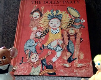 Back-toFront Book! THE DOLLS' PARTY by Annemie & Margriet Heymans // Two Books in One! The Dolls' Party 1971 Edition // Nursery or Shop Prop