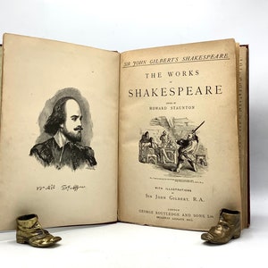 Works of SHAKESPEARE with 800 ILLUSTRATIONS by Sir John Gilbert (Royal Academy, London ) / Perfect 19th Century Gift for Lovers of The Bard