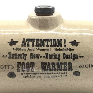 ¡Fabuloso! ANTIGUO CALENTADOR DE PIES DE PHILPOTT "¡Satisfacción garantizada!" Quirky Kitchenalia / Vintage Curiosity hecha por Moira Pottery