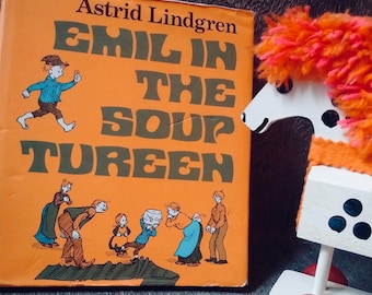 RARE FIRST EDITION Emil In The Soup Tureen: Astrid Lindgren // rare book from Pippi Longstocking author // first edition famous Swedish book