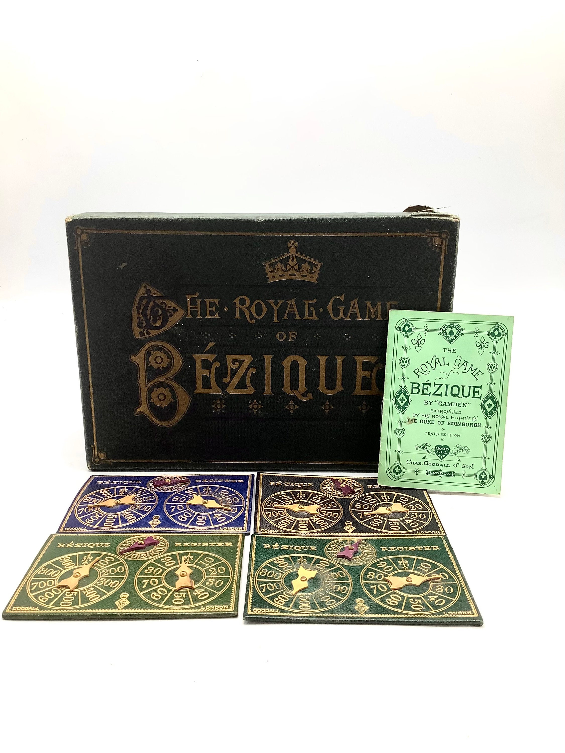 Antique Playing Cards by B. P. Grimaud, Paris c1890 complete 32/32 no  indices