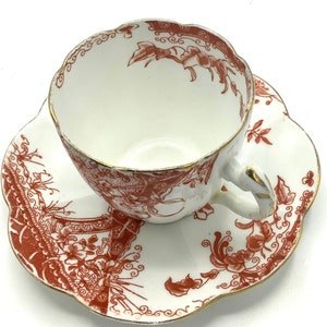 19th Century Tea Cup & Saucer by Wileman and Co. England /  Beautiful and Rare Antique Shelley Cup / Downton Abbey Tea Time