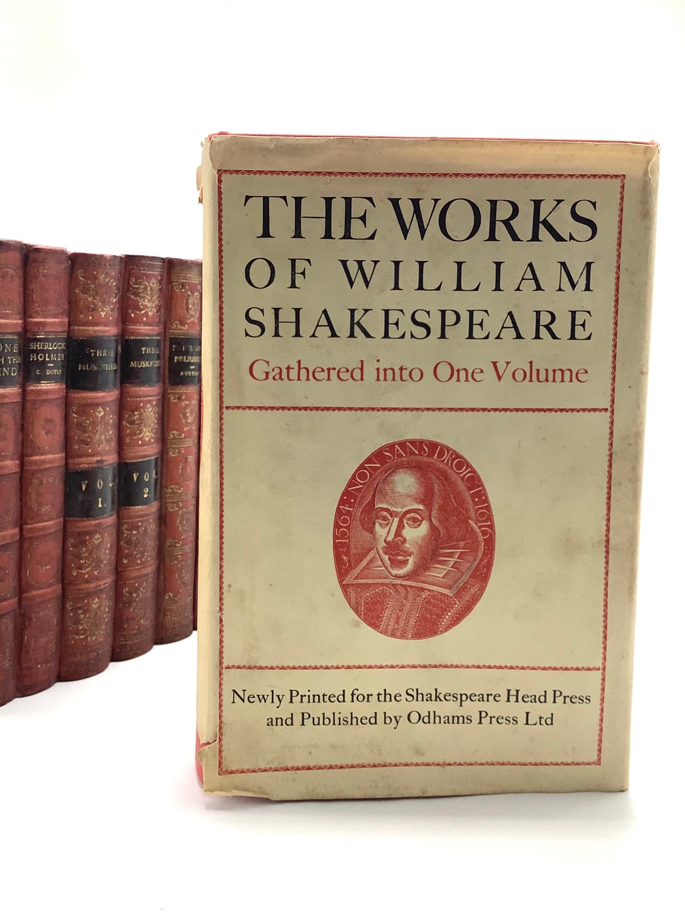 Le OPERE DI WILLIAM SHAKESPEARE 1944 Raccolte in un volume che include il  raro programma del giorno dei discorsi / Regalo perfetto per gli amanti del  Bardo -  Italia