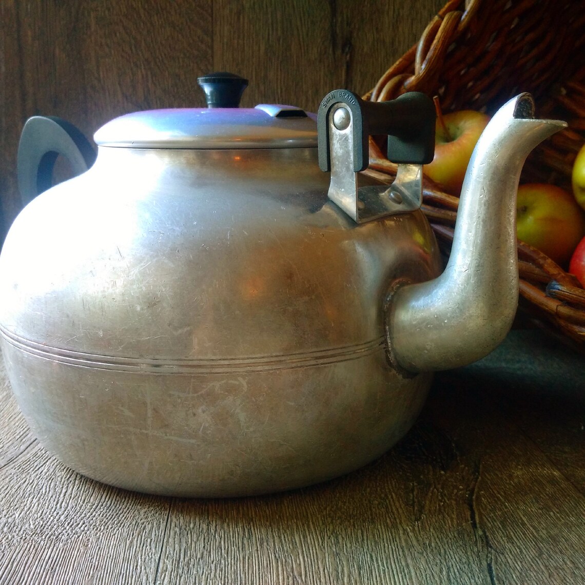 ENORMOUS CATERING TEAPOT English Swan Brand Vintage Cookware Etsy