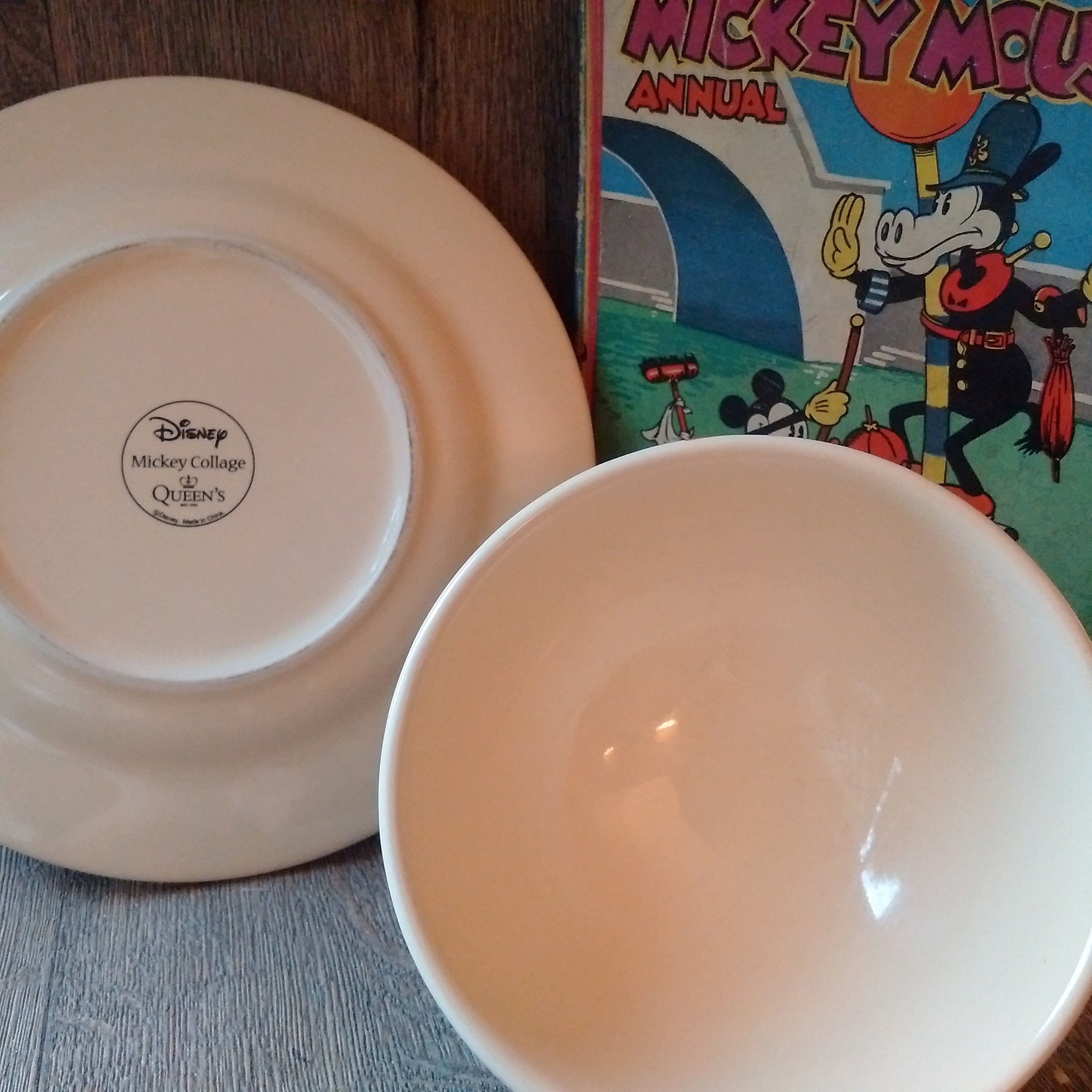 Ceramic VINTAGE MICKEY MOUSE Dinnerware Set, Disney Memorabilia