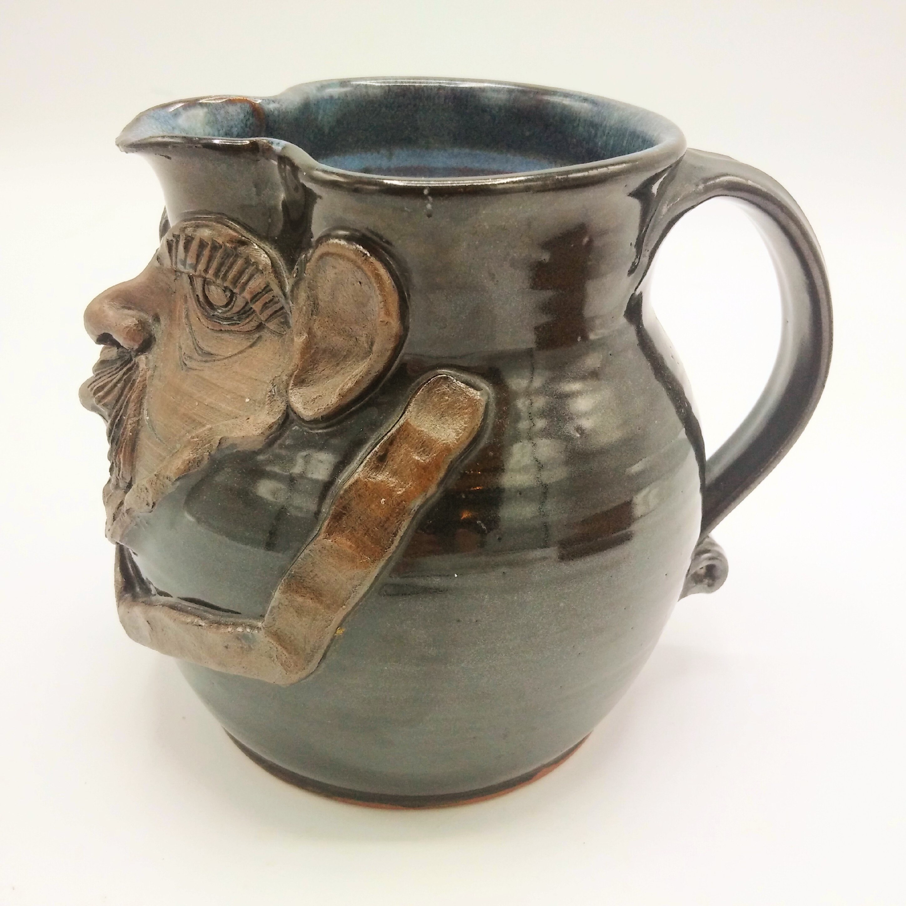 Peter Currell Snake Pottery 'PAGAN SUN GOD' Jug by Peter Currell - Etsy UK